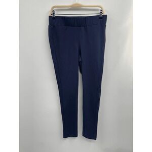 Midnight Velvet Womens Pull‎ On Pants Leggings Size M Navy Blue Stretch